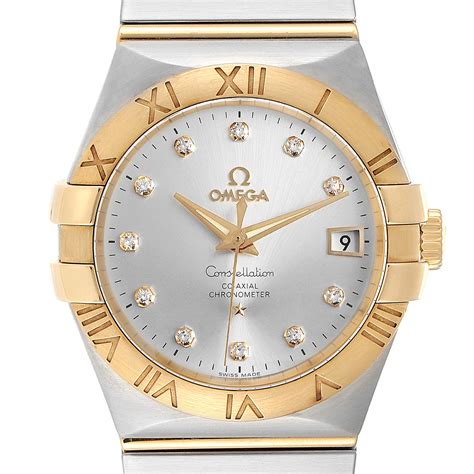 omega constellation watch with diamonds